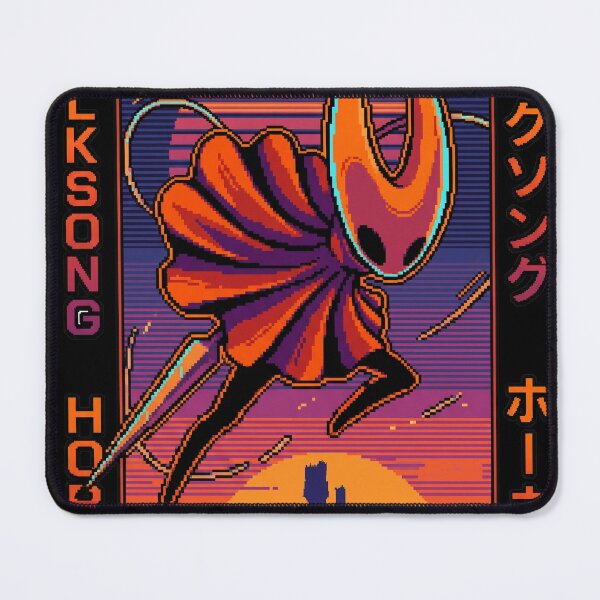 Item preview, Hollow Knight Silksong 80s Retro Tee | Hornet Vaporwave Neon Sunset Hoodie | Synthwave Metroidvania Gaming Sticker designed and sold by Senpaiwaves.