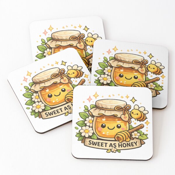 Item preview, Sweet Honey Jar with Friendly Bee designed and sold by TrendlyStudio.