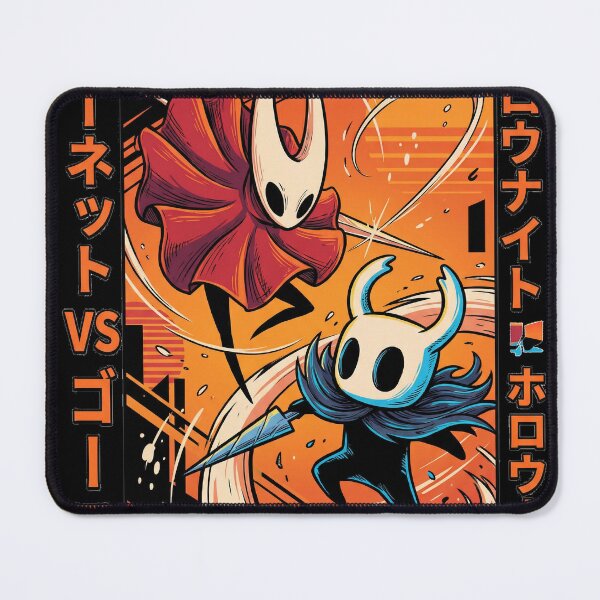 Item preview, Hollow Knight Ghost vs Hornet 80s Retro T-Shirt | Neon Synthwave Little Knight Hoodie | Vaporwave Grid Gaming Merch Sticker designed and sold by Senpaiwaves.