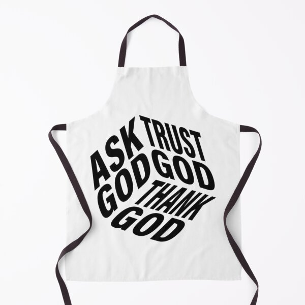 Item preview, Ask God, Trust God, Thank God - Modern 3D Typography Cube designed and sold by Yeye´s Shop.