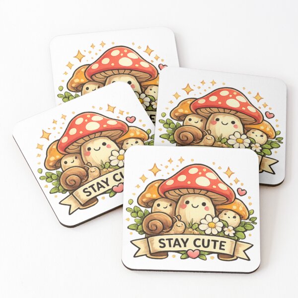 Item preview, Cute Mushroom Family with Snail Friends designed and sold by TrendlyStudio.