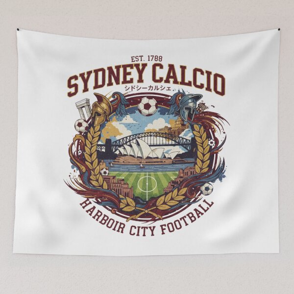 Item preview, Sydney Calcio - Harbour City Football Club Vintage Soccer Crest designed and sold by Deviantfant.