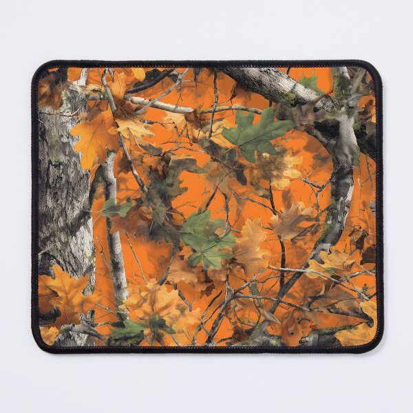 Item preview, Vibrant Fall Foliage Camouflage Forest Artwork with Bright Orange Leaves, Branches, Trees Real Tree designed and sold by meganohm.