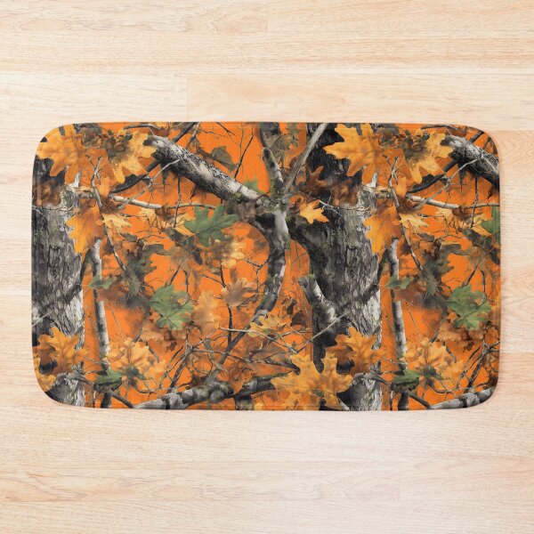 Item preview, Vibrant Fall Foliage Camouflage Forest Artwork with Bright Orange Leaves, Branches, Trees Real Tree designed and sold by meganohm.