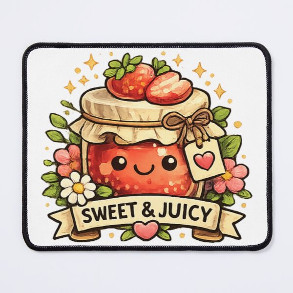 Item preview, Cheerful Strawberry Jam Jar Delight designed and sold by TrendlyStudio.