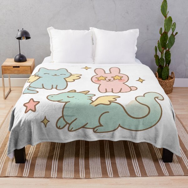 Item preview, Pastel Dream Creatures – Whimsical Fantasy Illustration designed and sold by Joyfulfabric.