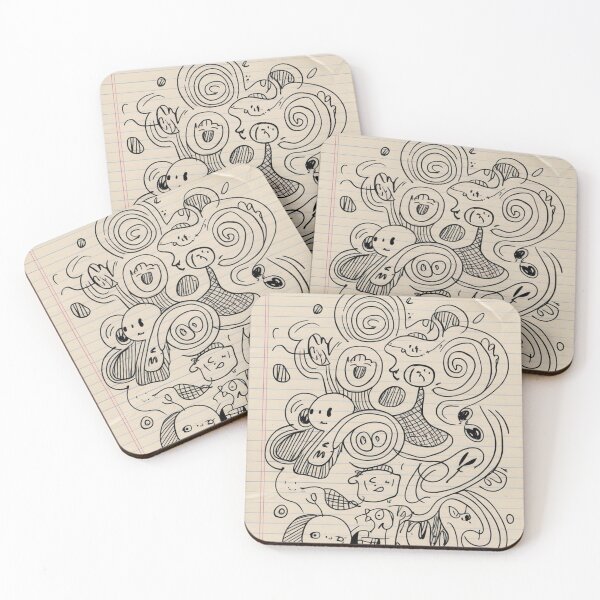 Item preview, Whimsical Doodle Art Characters Notebook Style designed and sold by Ed & Harmony.