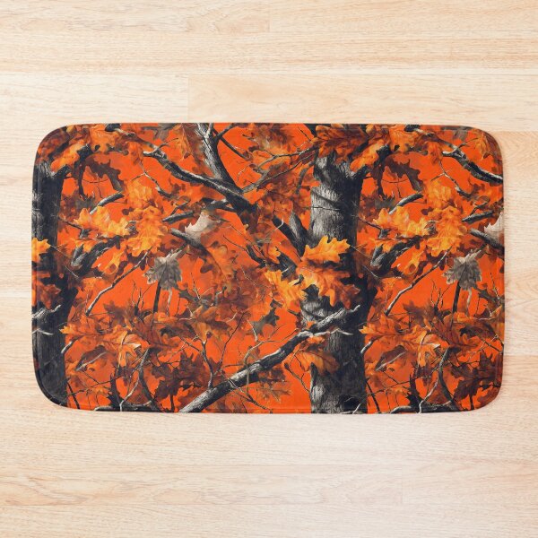 Item preview, Orange Leaf Canopy Camouflage Forest Print with Branches, Tree Trunks, Autumn Leaves and Natural Woodland Real Tree designed and sold by meganohm.