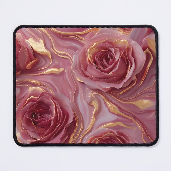 Item preview, Marble in rose and gold with roses designed and sold by Letteraddicted.