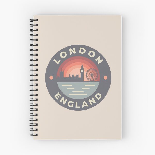 Item preview, London United Kingdom Travel Badge with Big Ben and Tower Bridge designed and sold by InvestingRoad.