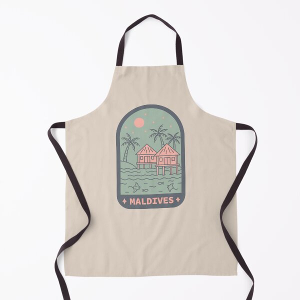 Item preview, Maldives Travel Badge, Indian Ocean Overwater Bungalows, Tropical Island Paradise designed and sold by InvestingRoad.