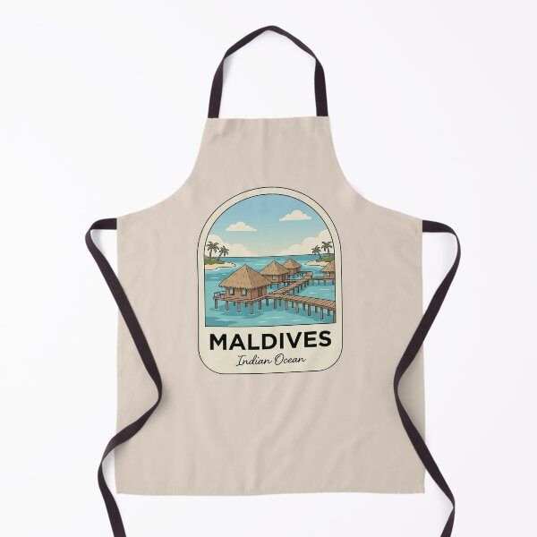 Item preview, Maldives Travel Badge, Indian Ocean Overwater Bungalows, Tropical Island Paradise designed and sold by InvestingRoad.