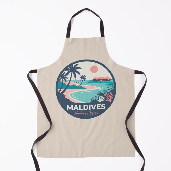 Item preview, Maldives Travel Badge, Indian Ocean Overwater Bungalows, Tropical Island Paradise designed and sold by InvestingRoad.