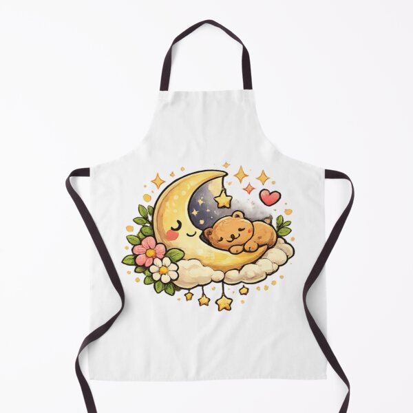 Item preview, Sleeping Bear on Crescent Moon designed and sold by TrendlyStudio.