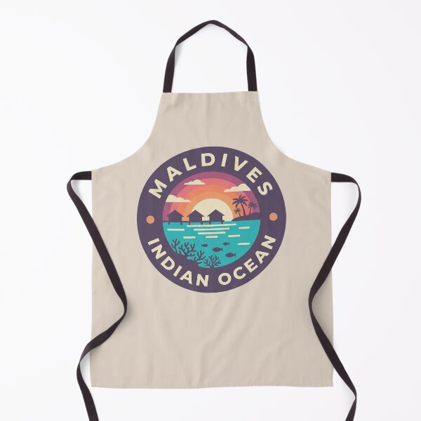 Item preview, Maldives Travel Badge, Indian Ocean Overwater Bungalows, Tropical Island Paradise designed and sold by InvestingRoad.
