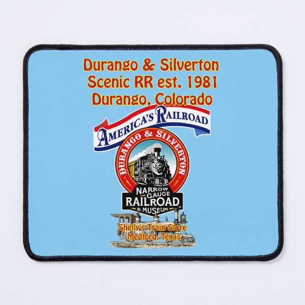 Item preview, Train Logo, Durango & Silverton Narrow Gauge Railroad, Shelly's Train Store, Vintage, Classic, Collectible Train Logos, Rail & Railroad Logos, train stickers, magnets, t-shirts, posters and more designed and sold by MoreEZUSA-Here.