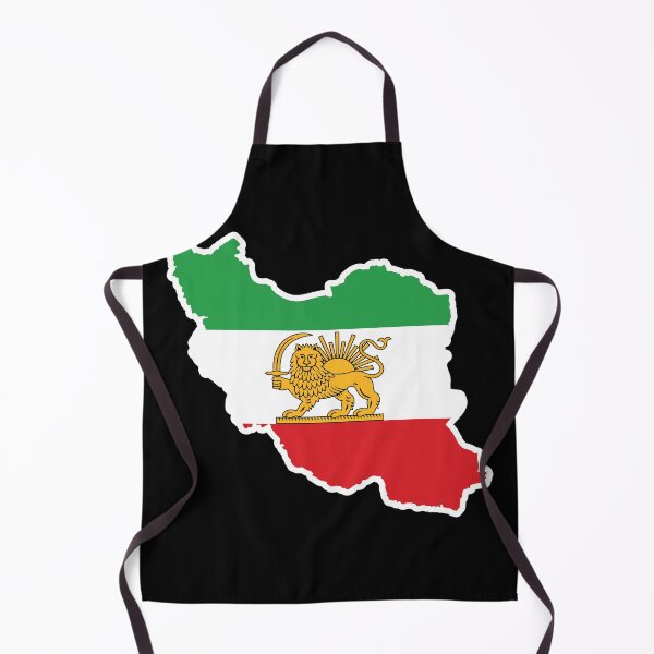 Item preview, Historic Iran Map with Lion and Sun | Persian Heritage designed and sold by FlagX.