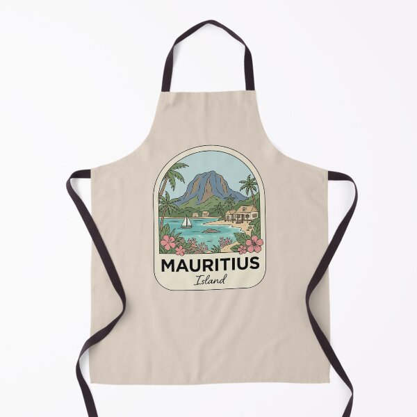 Item preview, Mauritius Island Tropical Paradise Badge, Le Morne Brabant Beach Landscape designed and sold by InvestingRoad.