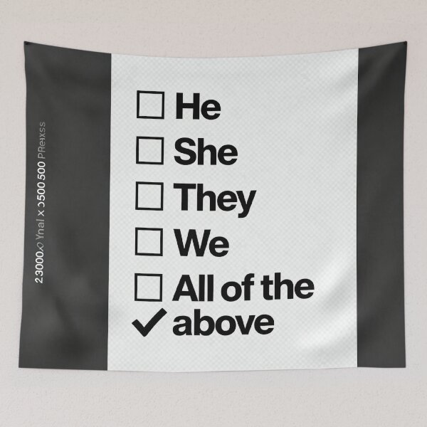 Item preview, All of the Above: Inclusive Pronouns Checklist designed and sold by rainbowgremlin.