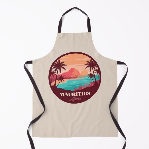 Item preview, Mauritius Island Tropical Paradise Badge, Le Morne Brabant Beach Landscape designed and sold by InvestingRoad.