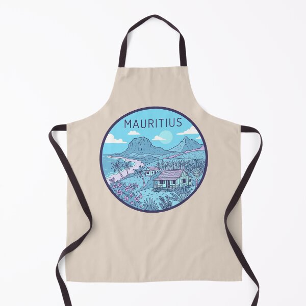 Item preview, Mauritius Island Tropical Paradise Badge, Le Morne Brabant Beach Landscape designed and sold by InvestingRoad.
