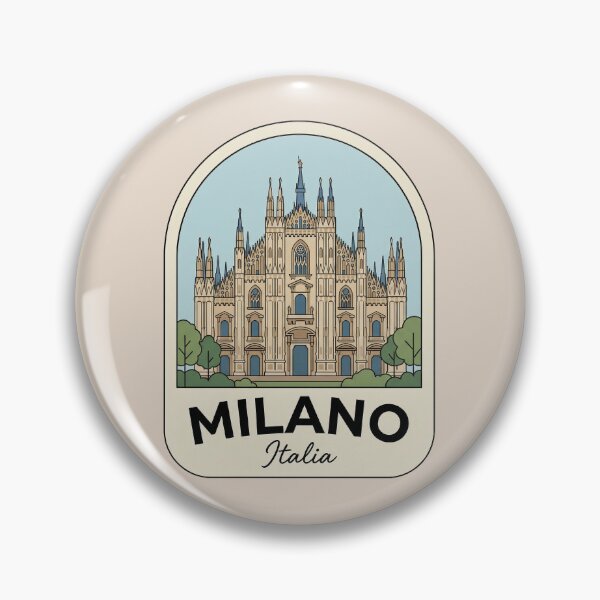 Artikelvorschau, Mailänder Dom, Italien – Reise-Souvenir-Anstecknadel entworfen und verkauft von InvestingRoad.