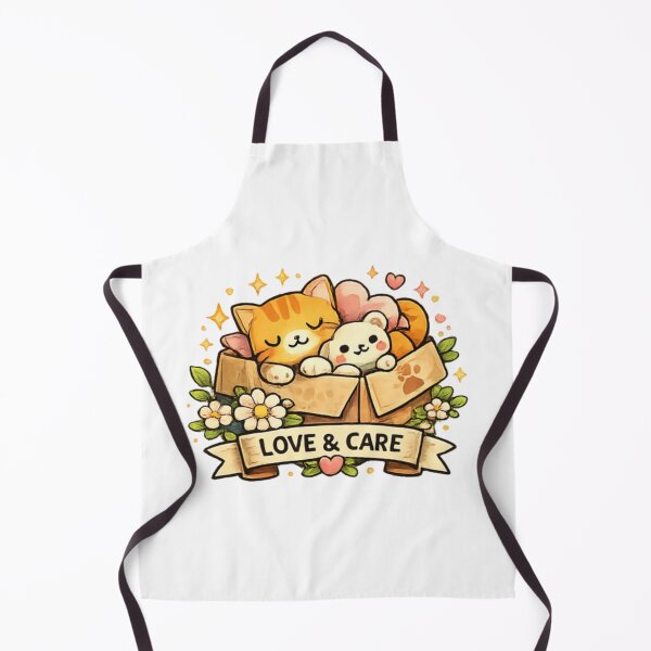 Item preview, Cute Animals in Box Love Care designed and sold by TrendlyStudio.
