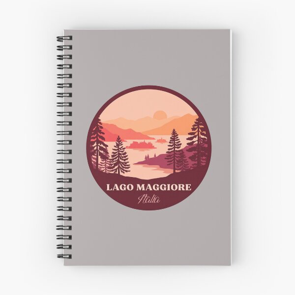Item preview, Lago Maggiore Italia mountains landscape badge designed and sold by InvestingRoad.