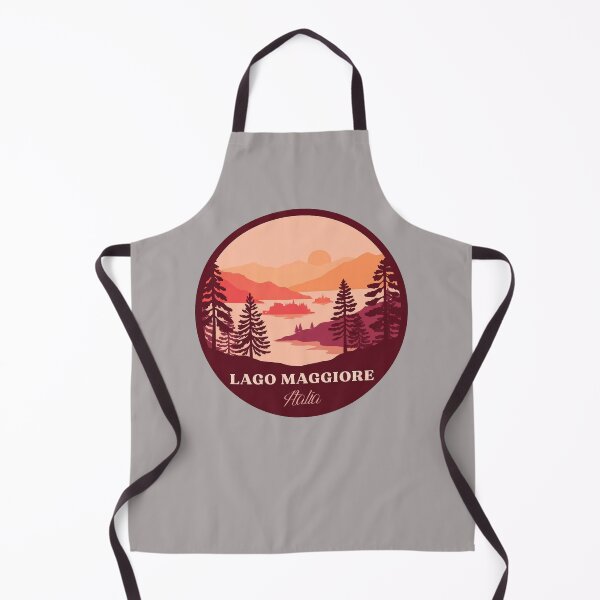 Item preview, Lago Maggiore Italia mountains landscape badge designed and sold by InvestingRoad.