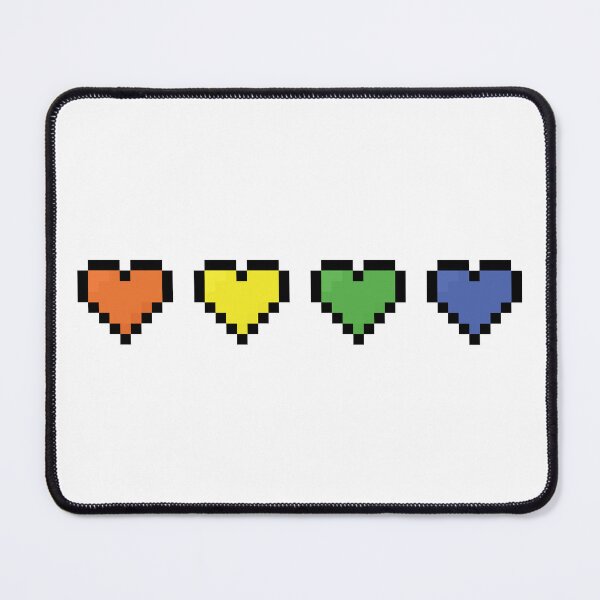 Item preview, Questioning Pixel Pride Hearts designed and sold by Lilac-Cat.