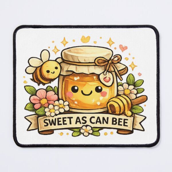 Item preview, Sweet Honey Jar with Cozy Bee designed and sold by TrendlyStudio.