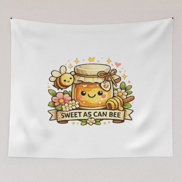 Item preview, Sweet Honey Jar with Cozy Bee designed and sold by TrendlyStudio.