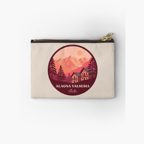 Item preview, Alagna Valsesia Italia minimalist landscape badge designed and sold by InvestingRoad.