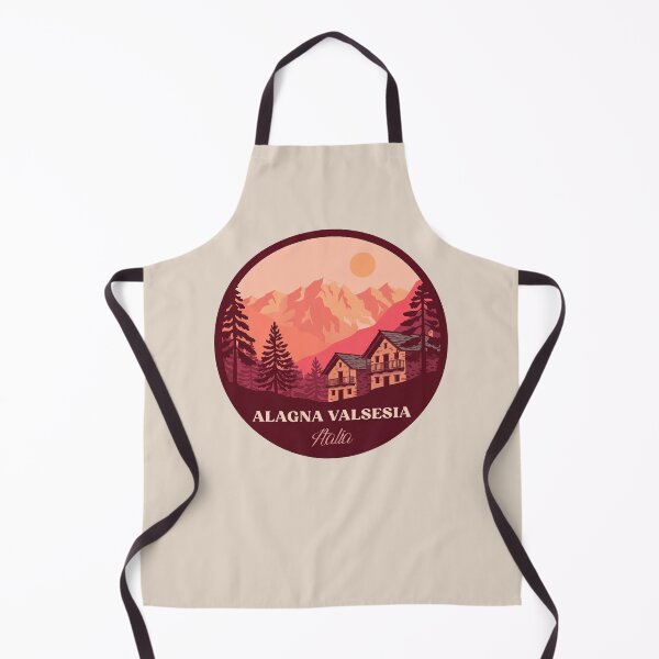 Item preview, Alagna Valsesia Italia minimalist landscape badge designed and sold by InvestingRoad.