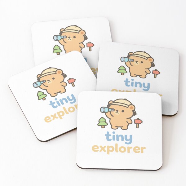Item preview, Tiny Explorer – cute minimalist bear design designed and sold by artnix.