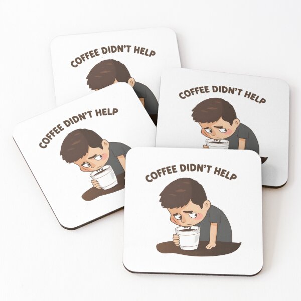 Item preview, Coffee Didn’t Help Sticker – Relatable Tired Morning Coffee Mood Design designed and sold by StickerNexa.