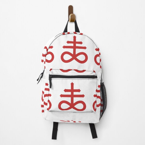 Item preview, Leviathan Cross – Red Satanic Alchemy Symbol Line Art designed and sold by satanpanties666.