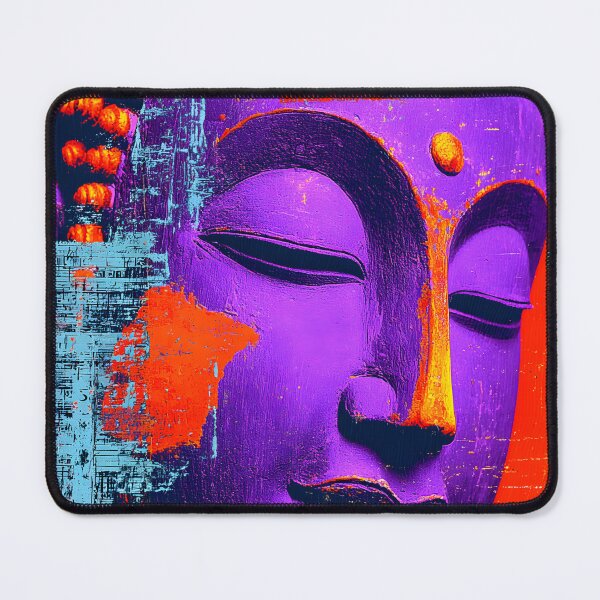 Item preview, Vibrant Abstract Buddha Face with Bold Colors designed and sold by Artessie.
