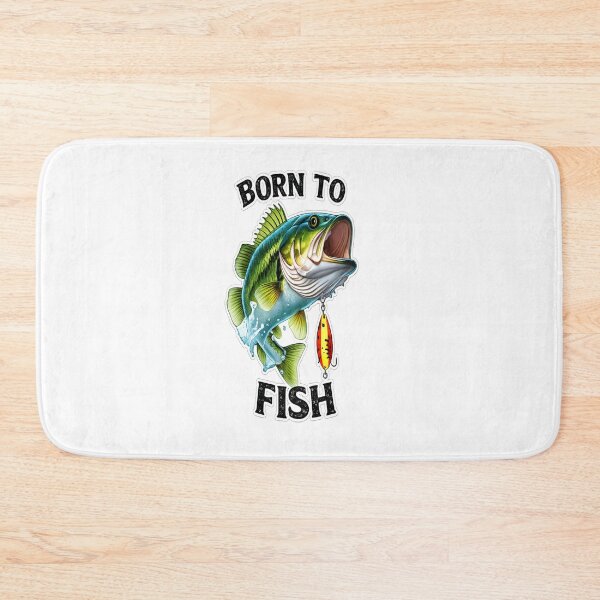 Item preview, Born to Fish Bass Fishing Design – Funny Angler Graphic for Fishermen designed and sold by ELVIN DESIGNS.
