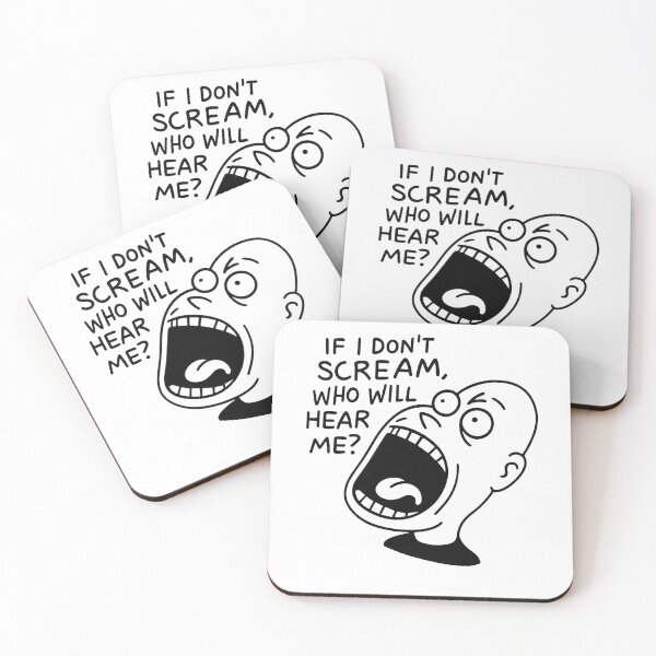 Item preview, Black and White Cartoon Distress Call designed and sold by Adanne Chukwudi.
