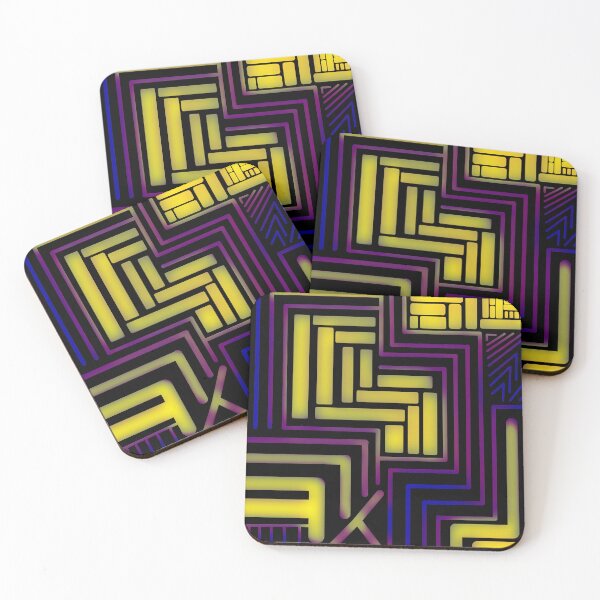 Item preview, Cybernetic Labyrinth YlwPrp designed and sold by UrbanPrts.