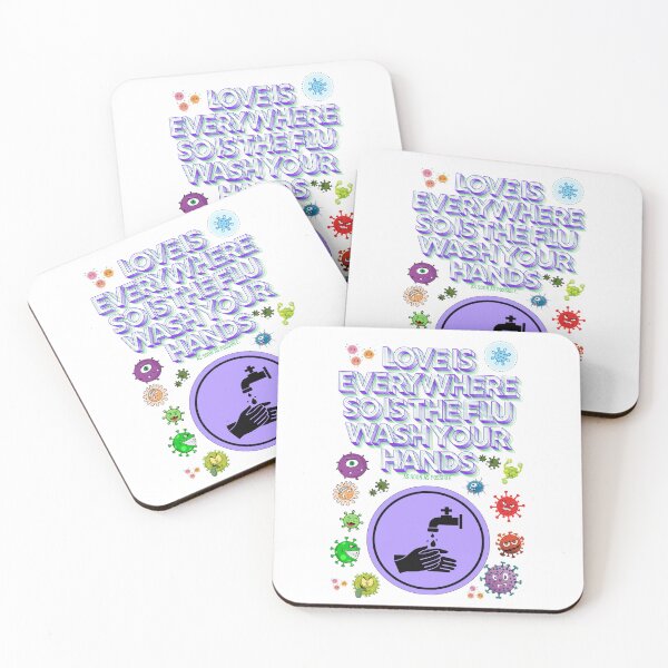 Item preview, Love is Everywhere So is The Flu Wash Your Hands designed and sold by JI-PIXEL-PLACE.