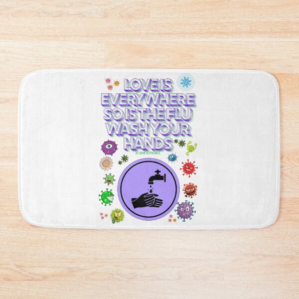 Item preview, Love is Everywhere So is The Flu Wash Your Hands designed and sold by JI-PIXEL-PLACE.