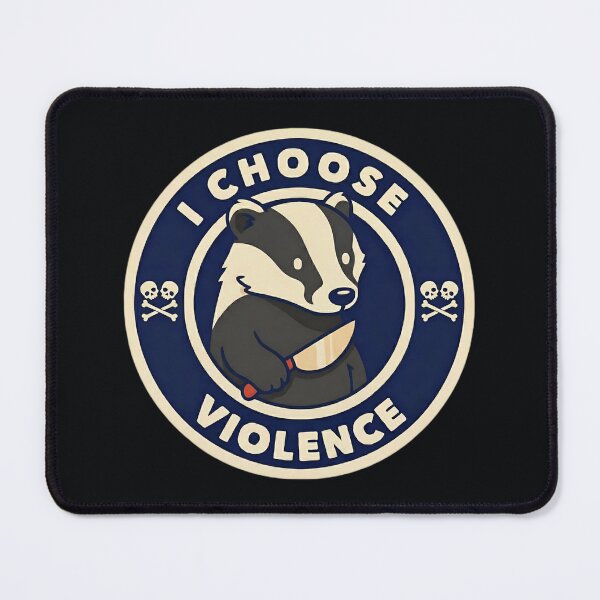 Item preview, I Choose Violence – Badger Mascot designed and sold by SidTastic .