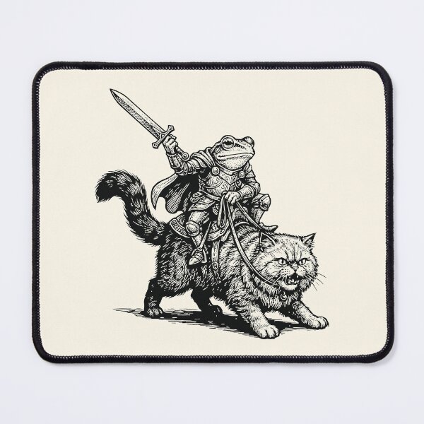 Item preview, Knight Frog Persian Cat Angry Feline Medieval designed and sold by Y-Vibes.