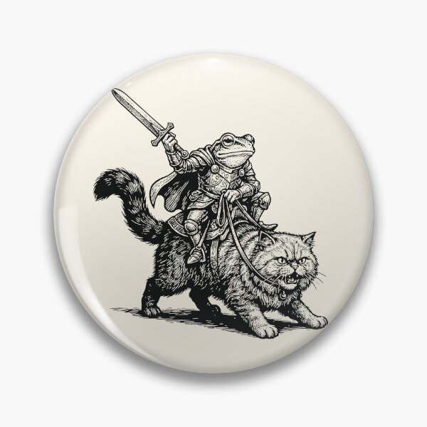 Item preview, Knight Frog Persian Cat Angry Feline Medieval  designed and sold by Y-Vibes.