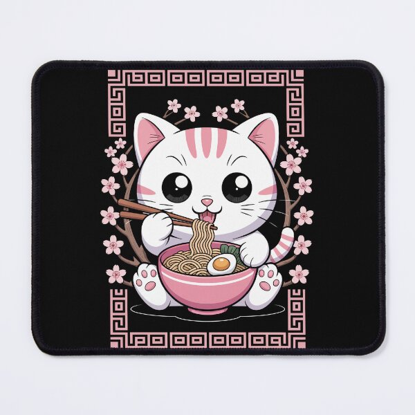 Item preview, Cat Enjoying Ramen designed and sold by jkrphoto.