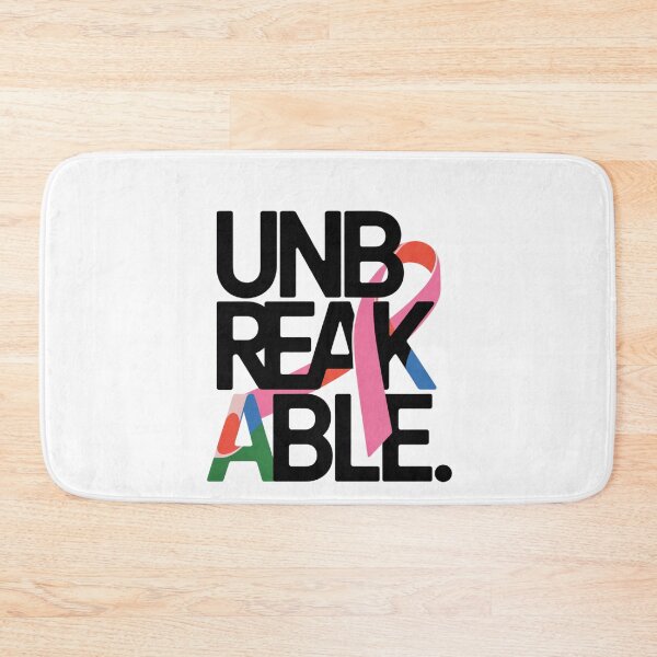 Item preview, Unbreakable – Awareness Ribbon Typography | Strength & Support Design designed and sold by WHDProduction45.