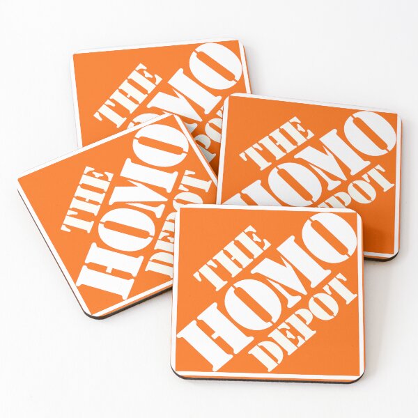 Item preview, Funny Orange Gay Homo Depot Stencil LGBTQ Phrase designed and sold by TackyTime.