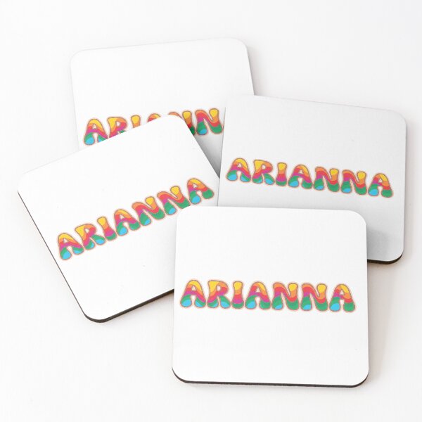 Item preview, ❤️ Arianna Personalized Name Wavy Retro Shirt, Coffee Mug, Sticker Gift designed and sold by HelixPedia.